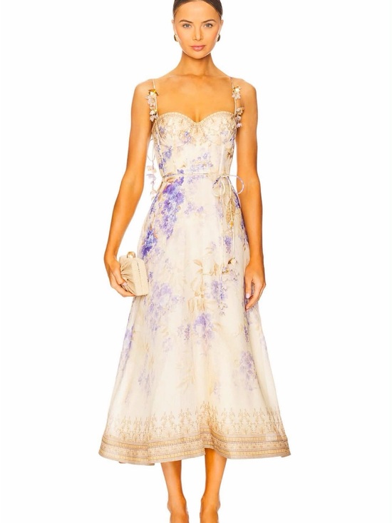 Zimmerman Dresses & Skirts - Zimmermann Dawning Picnic Lilac Floral Midi Dress
